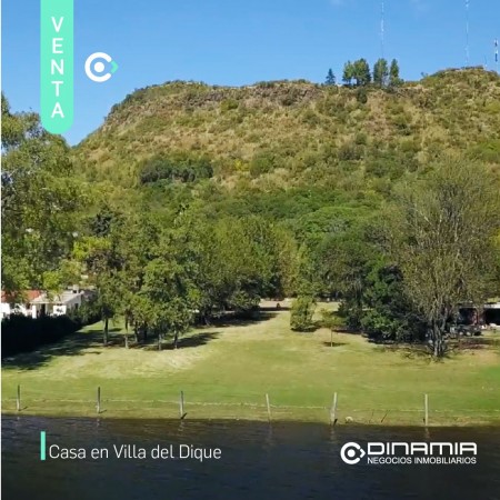 CASA EN VENTA EN LA ZONA MAS EXCLUSIVA DE VILLA DEL DIQUE, CON BAJADA DIRECTA AL LAGO