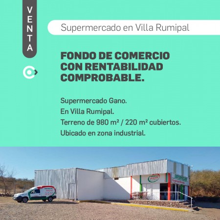  SUPERMERCADO EN VENTA, CON RENTABILIDAD COMPROBABLE! 