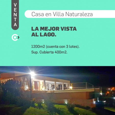 SE VENDE CASA CON VISTA AL LAGO EN VILLA NATURALEZA, VILLA RUMIPAL.