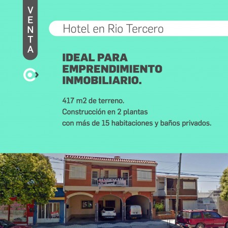 HOTEL OPORTUNIDAD EN RÍO TERCERO! 