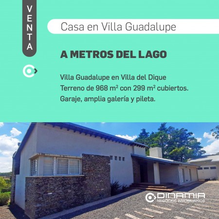 SE VENDE CASA, HERMOSA VISTA, EN VILLA DEL DIQUE.
