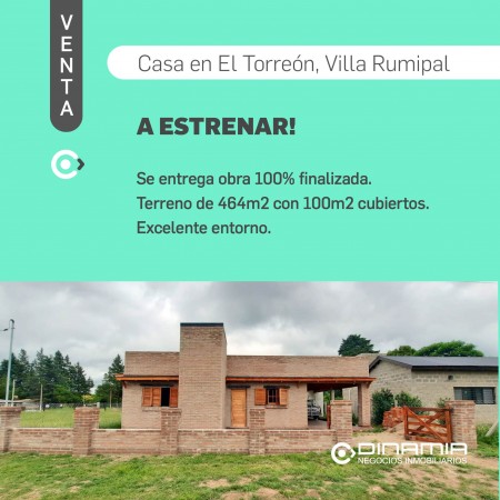 SE VENDE CASA A ESTRENAR EN EL TORREON, VILLA RUMIPAL