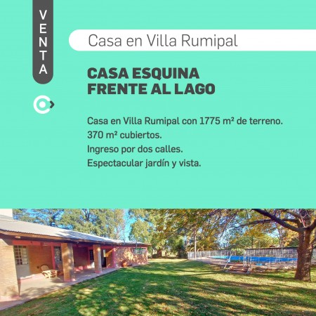 SE VENDE CASA CERCA DEL LAGO, EN VILLA RUMIPAL. 