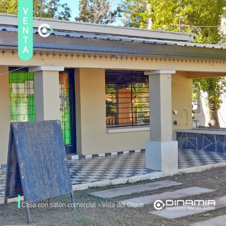 SE VENDE PROPIEDAD CON LOCAL COMERCIAL EN VILLA DEL DIQUE