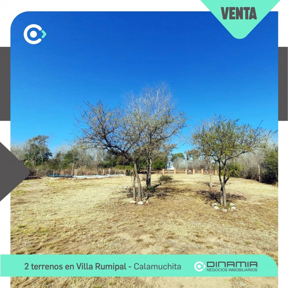 SE VENDE 2 TERRENOS EN VILLA RUMIPAL.