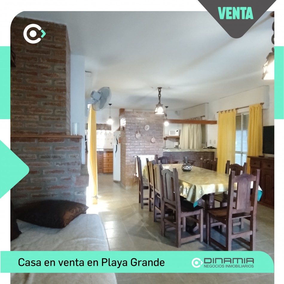 CASA A LA VENTA EN LA MEJOR ZONA DE PLAYA GRANDE - VILLA DEL DIQUE!