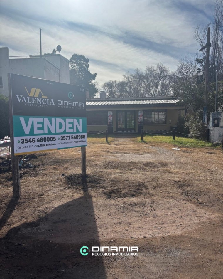 PROPIEDAD CON SALON COMERCIAL FRENTE A RUTA 5 - VILLA DEL DIQUE