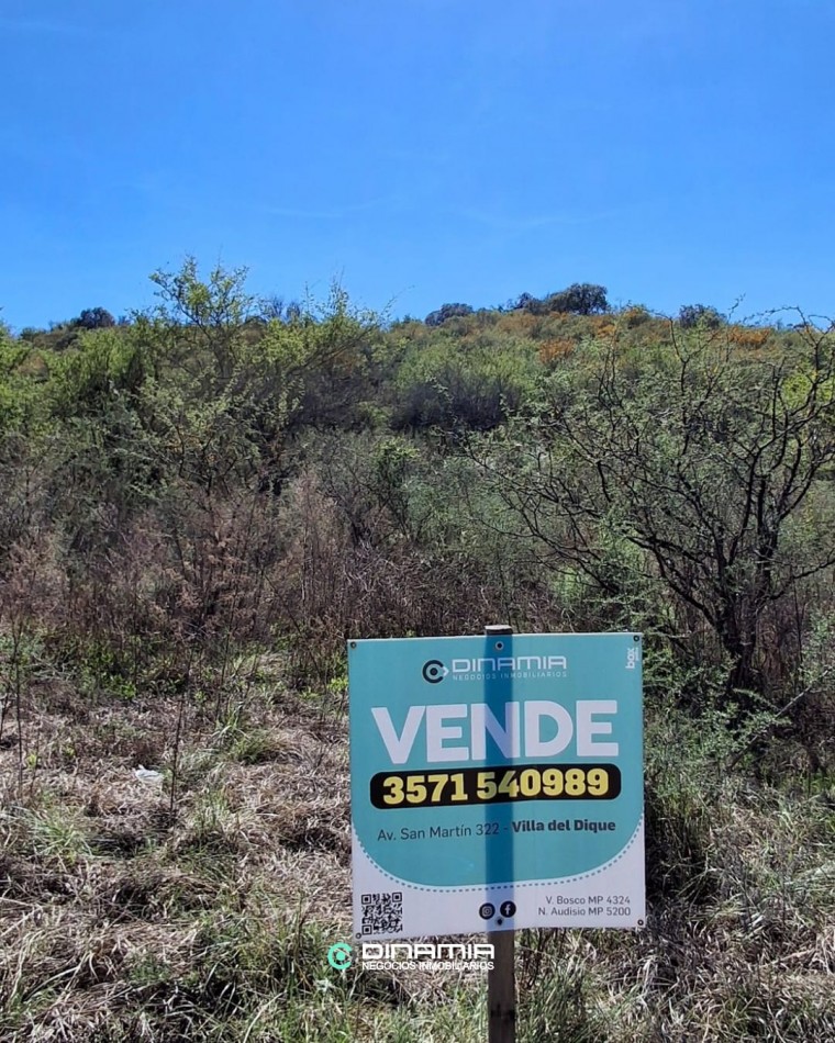 SE VENDE LOTE EN LA SIERRITA, VILLA DEL DIQUE