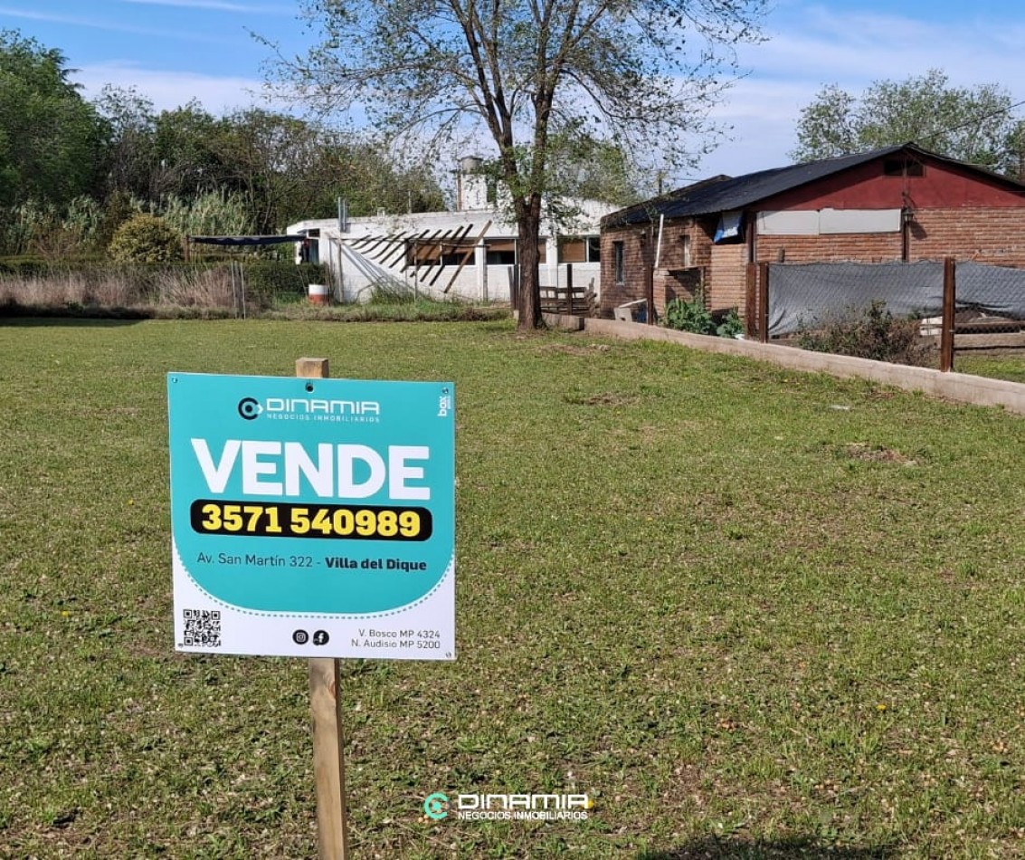 SE VENDE LOTE EN ZONA DEL VALLE VILLA DEL DIQUE