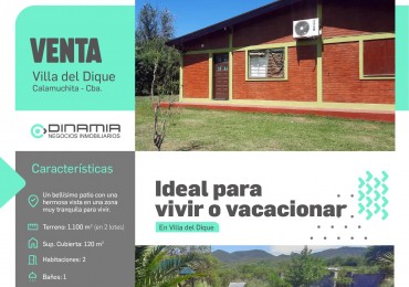 SE VENDE CASA EN VILLA DEL DIQUE