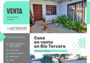 CASA EN VENTA EN RIO TERCERO